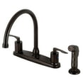 thumbnail image 1 of Kingston Brass FB795SVLSP Serena Centerset Kitchen Faucet with Plastic Sprayer, Oil Rubbed Bronze, 1 of 5