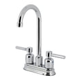 thumbnail image 1 of Kingston Brass FB8491DL Concord Double-Handle 4" Centerset High-Arc Bar Faucet, Polished Chrome, 1 of 4
