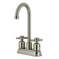 thumbnail image 1 of Kingston Brass FB8498DX Concord Double-Handle 4" Centerset High-Arc Bar Faucet, Brushed Nickel, 1 of 4