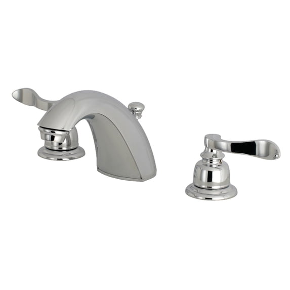 Kingston Brass FB8951NFL NuWave French Widespread Bathroom Faucet, Polished Chrome