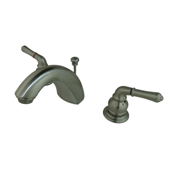 Kingston Brass FB958 Widespread Bathroom Faucet, Brushed Nickel