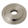 thumbnail image 1 of Kingston Brass FLEURO8 Manhattan Heavy Duty Round Solid Cast Brass Shower Flange, Brushed Nickel, 1 of 2