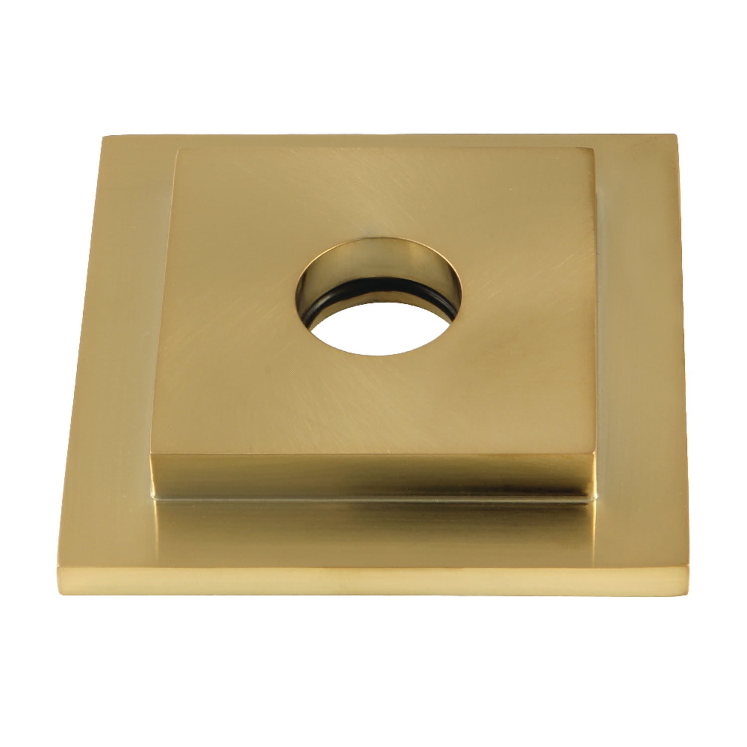 Brushed Brass Heavy Duty Square Shower Arm Flange