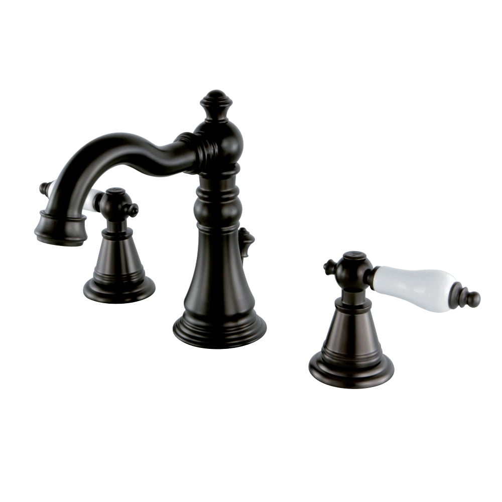 Elegant Traditional Oil Rubbed Bronze Widespread Bathroom Faucet