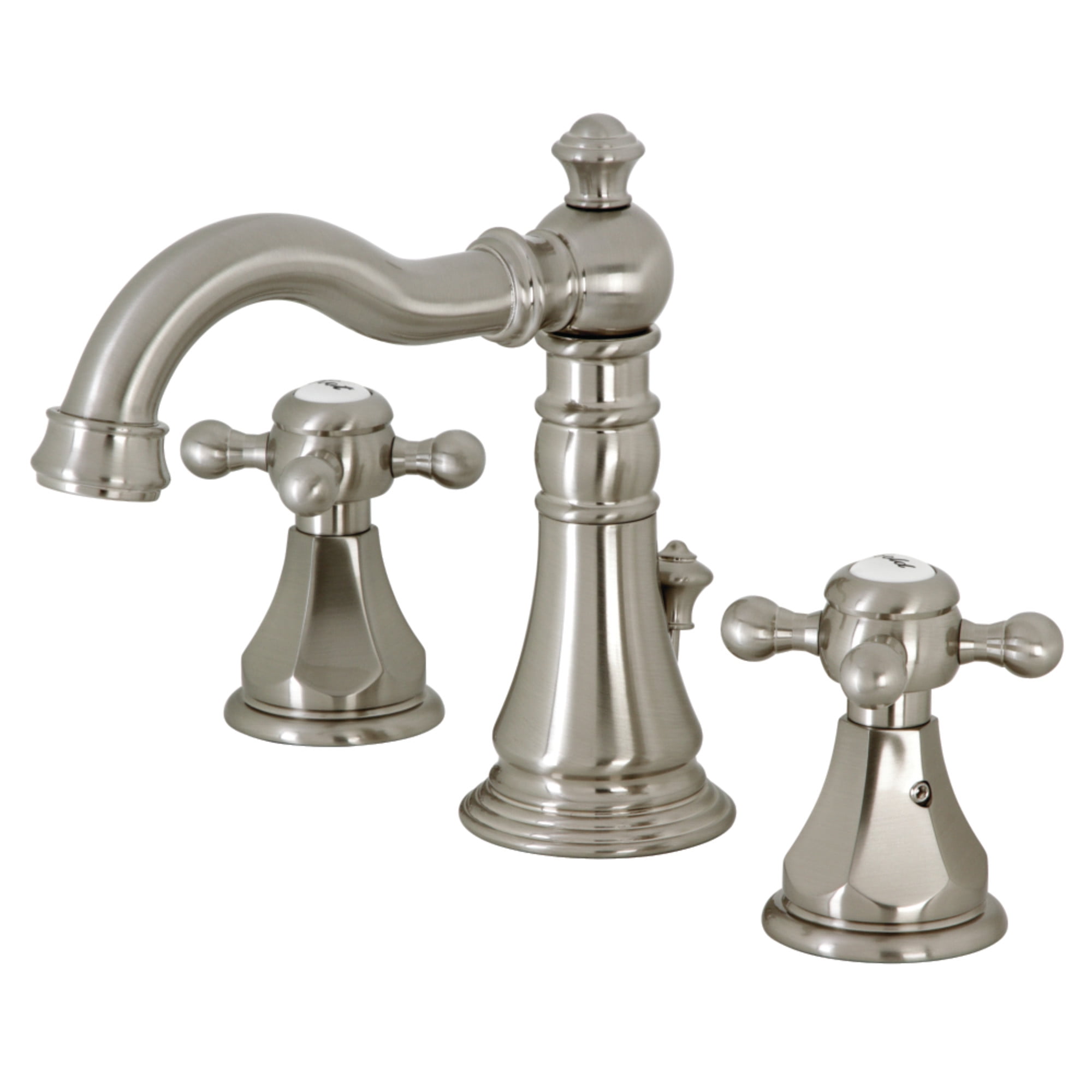 Kingston Brass FSC1978BX Metropolitan Widespread Bathroom Faucet with Pop-Up Drain, Brushed Nickel