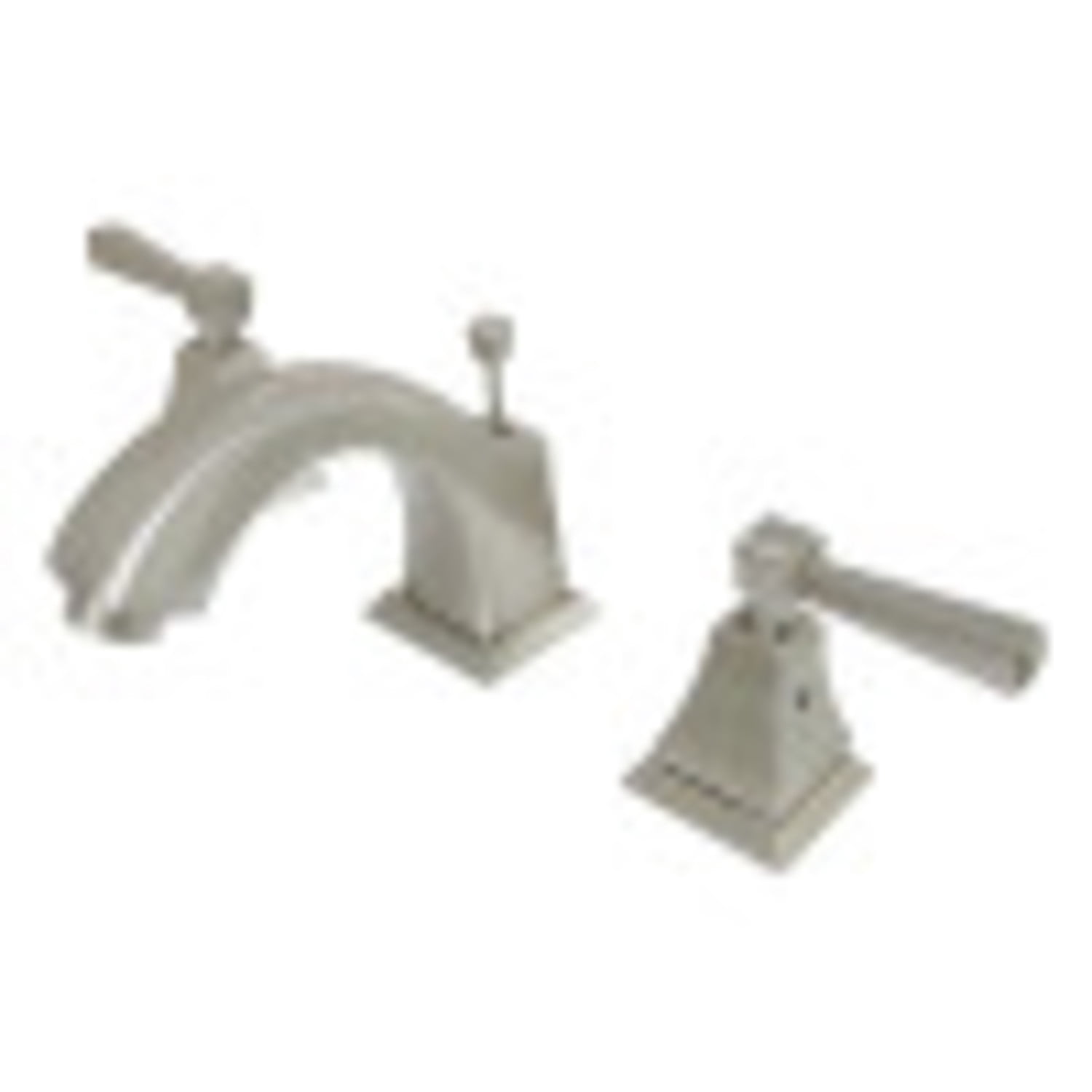 Kingston Brass FSC4688DL Concord Widespread Bathroom Faucet with Retail Pop-Up, Brushed Nickel