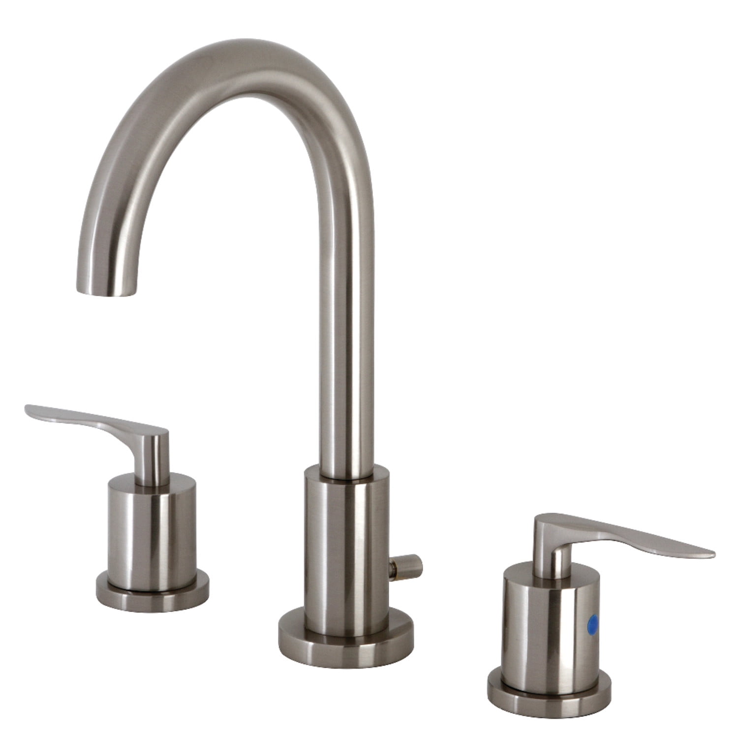 Kingston Brass FSC8928SVL Serena Widespread Bathroom Faucet with Pop-Up Drain, Brushed Nickel