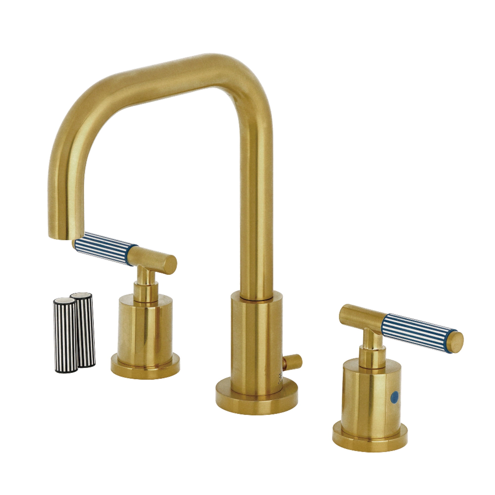 Concord Sleek Brushed Brass Widespread Bathroom Faucet