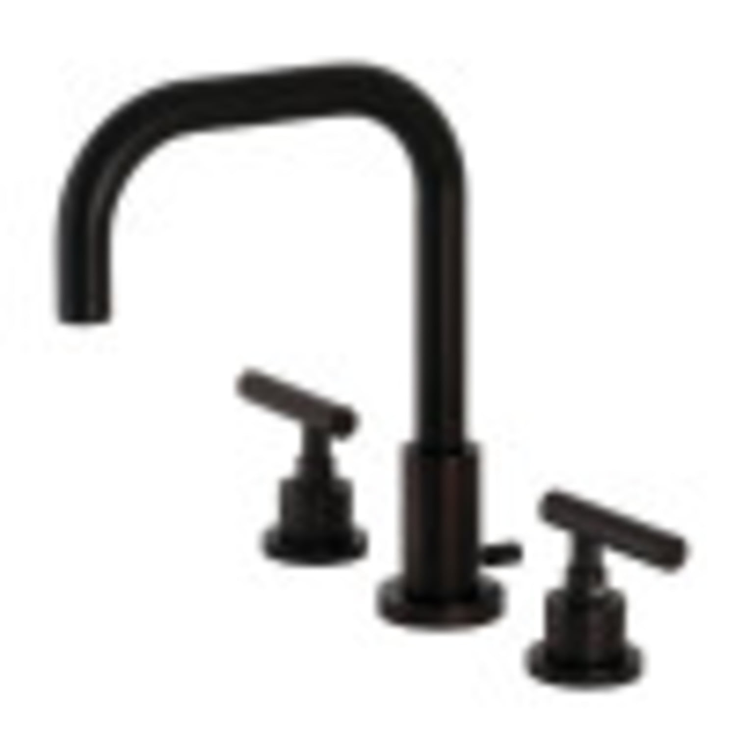 Oil Rubbed Bronze Widespread Bathroom Faucet with Drain Assembly