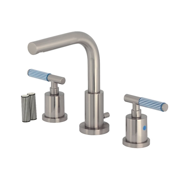 Kingston Brass FSC8958KPS Verona Widespread Bathroom Faucet with Brass Pop-Up in Brushed Nickel