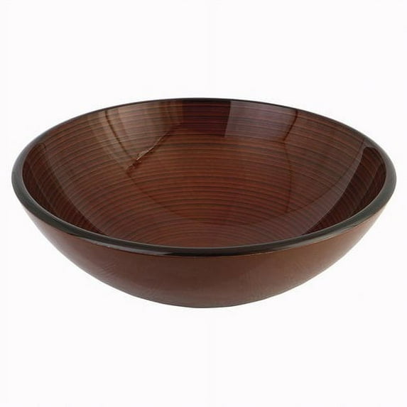 Kingston Brass Fauceture Glass Circular Vessel Bathroom Sink
