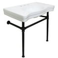 thumbnail image 1 of Kingston Brass  Fauceture Vitreous Basin with Stainless Steel Pedestal - Oil Rubbed Bronze, 1 of 1