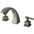 thumbnail image 1 of Kingston Brass KS4368QL Fortress Two-Handle Deck Mount Roman Tub Faucet, Brushed Nickel, 1 of 4