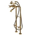 thumbnail image 1 of Kingston Brass  Freestanding Tub Faucet Package Antique Brass, 1 of 1
