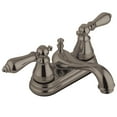 thumbnail image 1 of Kingston Brass FS3608AL English Classic Double-Handle 4" Centerset Bathroom Faucet with Pop-Up Drain, Brushed Nickel, 1 of 4