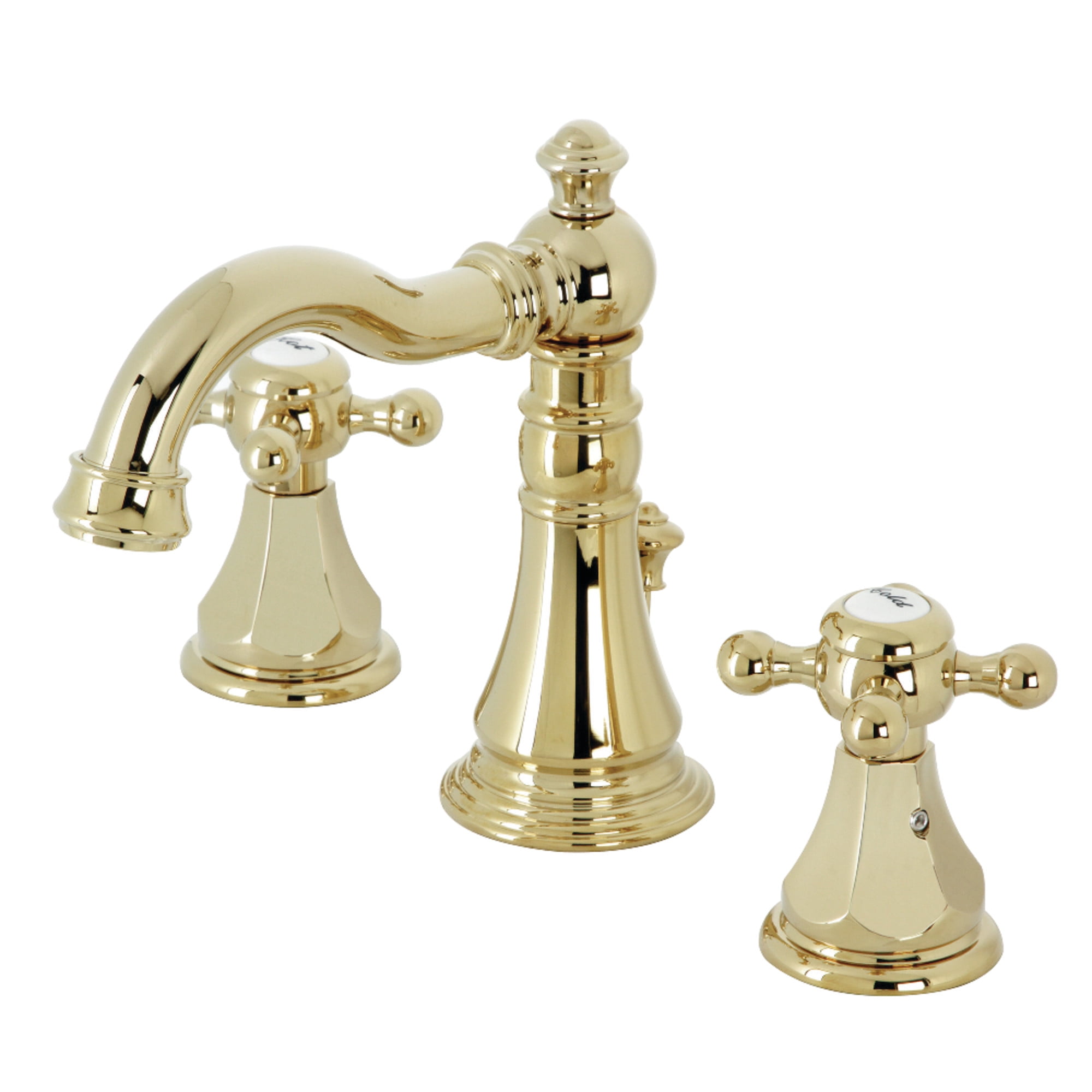 Kingston Brass FSC1972BX Metropolitan Widespread Bathroom Faucet with Pop-Up Drain, Polished Brass