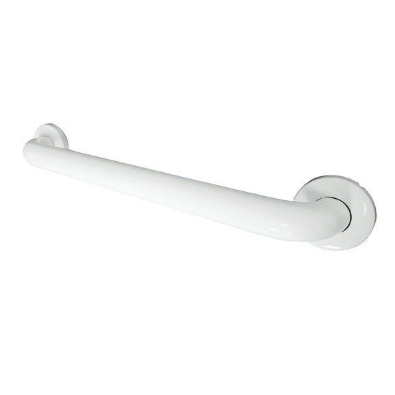 Kingston Brass GB1218CSW Made To Match 18-Inch x 1-1/2-Inch O.D. Stainless Steel ADA Grab Bar in White
