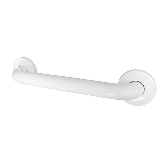 Kingston Brass GB1412CSW Made To Match 12-Inch x 1-1/4-Inch O.D. Stainless Steel ADA Grab Bar in White