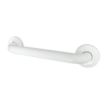 Kingston Brass GB1412CSW Made To Match 12-Inch x 1-1/4-Inch O.D. Stainless Steel ADA Grab Bar in White