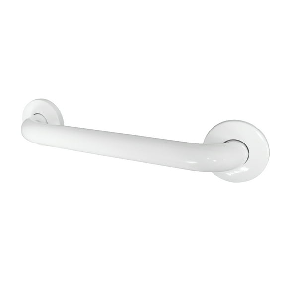 Kingston Brass GB1412CSW Made To Match 12-Inch x 1-1/4-Inch O.D. Stainless Steel ADA Grab Bar in White