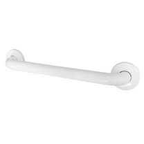 Kingston Brass GB1418CSW Made To Match 18-Inch x 1-1/4-Inch O.D. Stainless Steel ADA Grab Bar in White