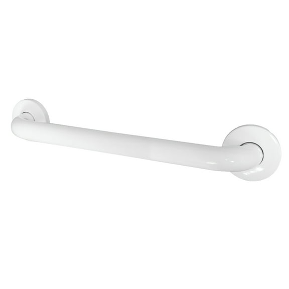Kingston Brass GB1418CSW Made To Match 18-Inch x 1-1/4-Inch O.D. Stainless Steel ADA Grab Bar in White