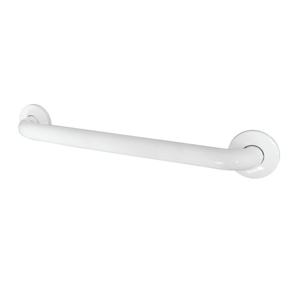 Kingston Brass GB1424CSW Made To Match 24-Inch x 1-1/4-Inch O.D. Stainless Steel ADA Grab Bar in White