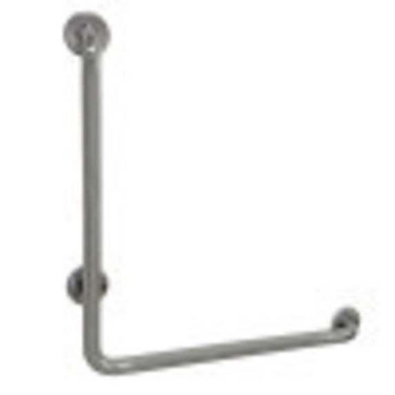 Kingston Brass GBL1424CSR1 24"x 24" L-Shaped Grab Bar - Right Hand, Mirror