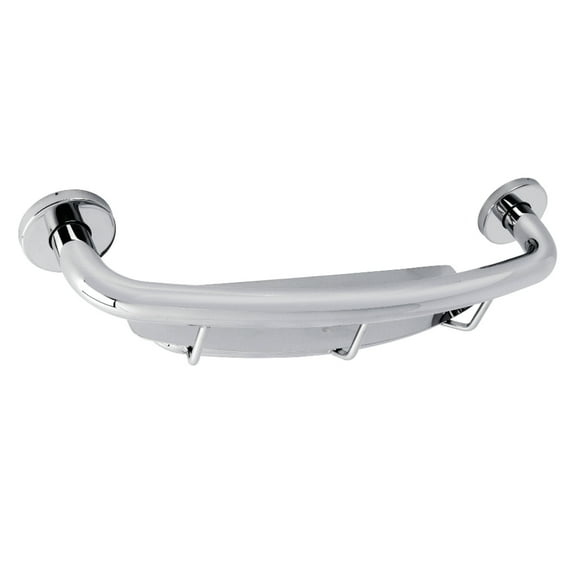 Kingston Brass GBS1854CS1 Meridian 18" Grab Bar with Shelf, Polished Chrome