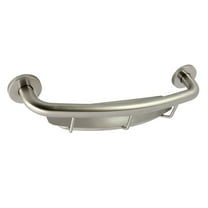 Kingston Brass GBS1854CS8 Meridian 18" Grab Bar with Shelf, Brushed Nickel