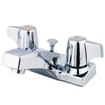 thumbnail image 1 of Kingston Brass GKB100B Water Saving Columbia Centerset Lavatory Faucet with Canopy Handles and Brass Pop-Up, Chrome, 1 of 2