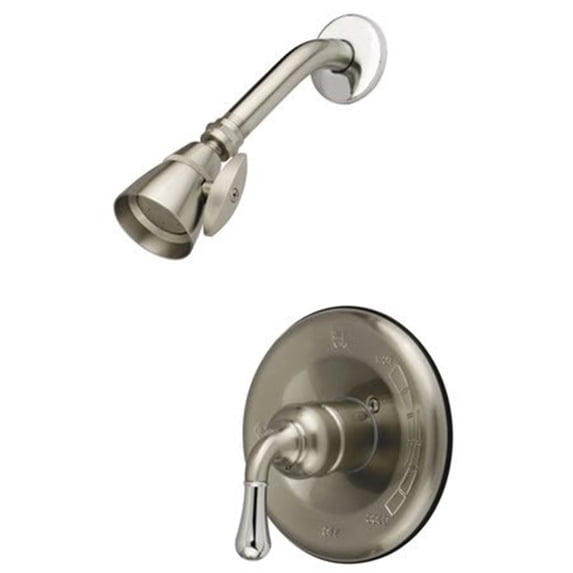 Kingston Brass GKB1637SO Water Saving Magellan Single Handle Tub and Shower Faucet- Shower Only, Satin Nickel/ Chrome