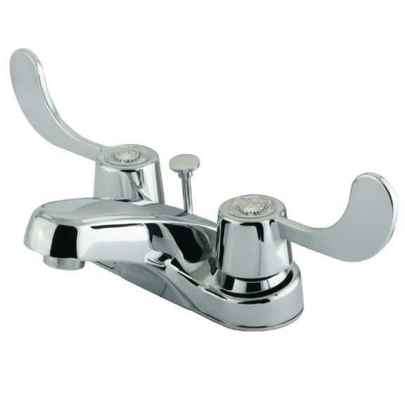 Kingston Brass GKB181B 4 in. Centerset Bathroom Faucet, Polished Chrome