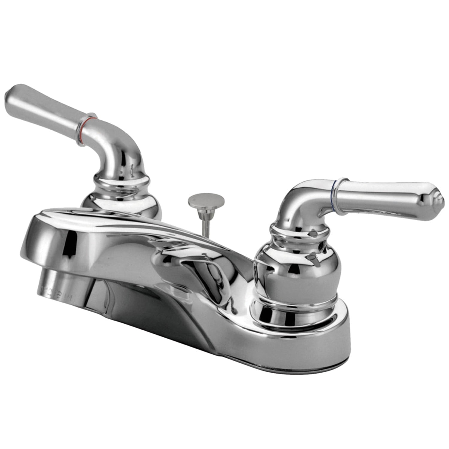 Kingston Brass GKB251AL 4" Centerset Bathroom Faucet - Polished Chrome, Solid Brass, Includes Pop-Up Drain