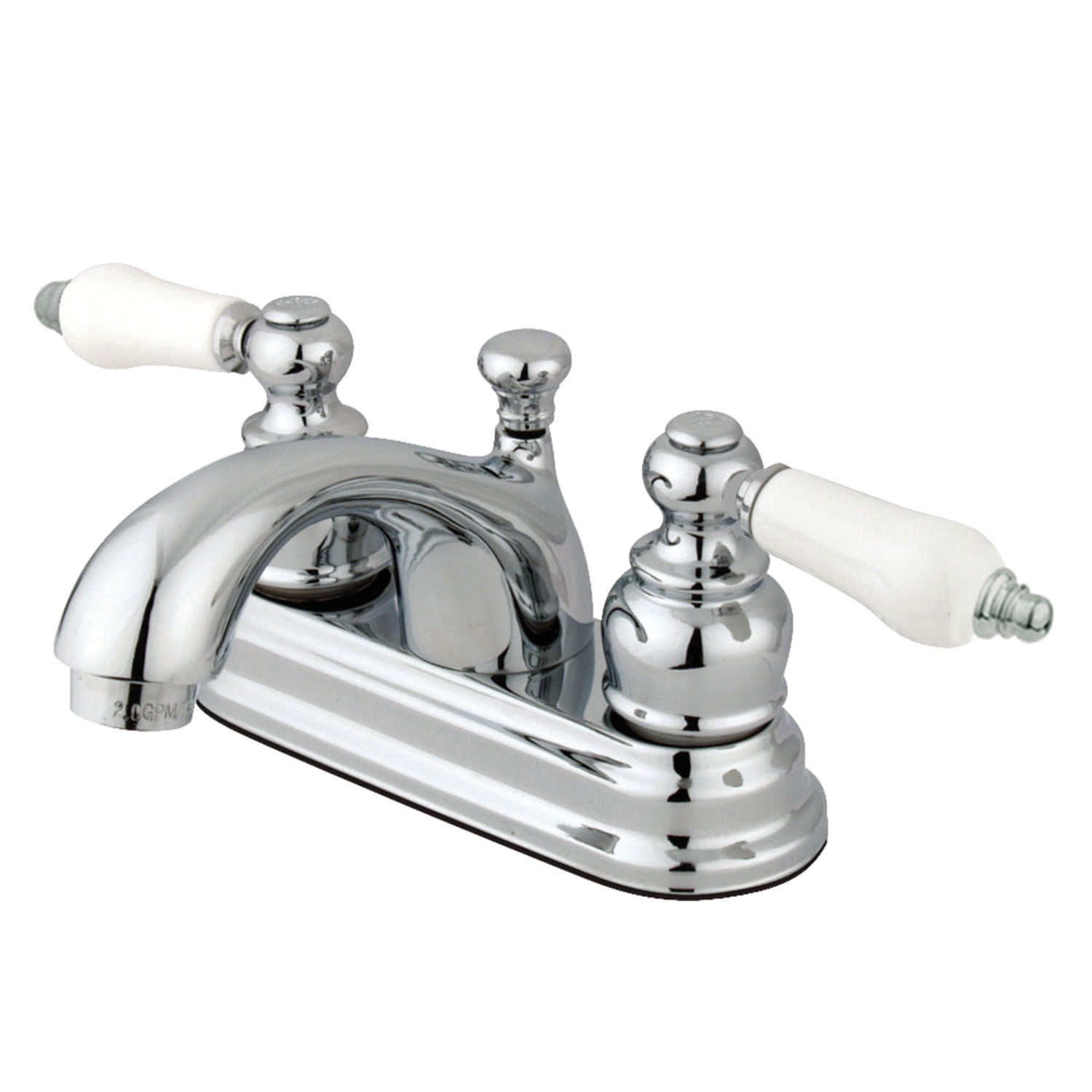 Kingston Brass GKB2601PL 4 in. Centerset Bathroom Faucet, Polished Chrome