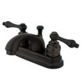 thumbnail image 1 of Kingston Brass GKB2605AL Water Saving Vintage Centerset Lavatory Faucet with Lever Handles and Retail Pop-Up, Oil Rubbed Bronze, 1 of 2