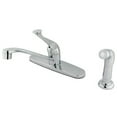 thumbnail image 1 of Kingston Brass GKB572SP Water Saving Chatham Centerset Kitchen Faucet with Single Lever Handle and Matching Side Sprayer, Chrome, 1 of 2