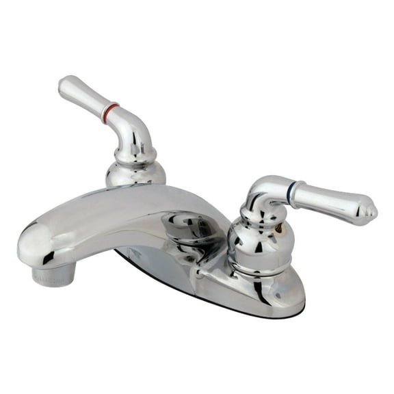Kingston Brass GKB621LP 4 in. Centerset Bathroom Faucet, Polished Chrome