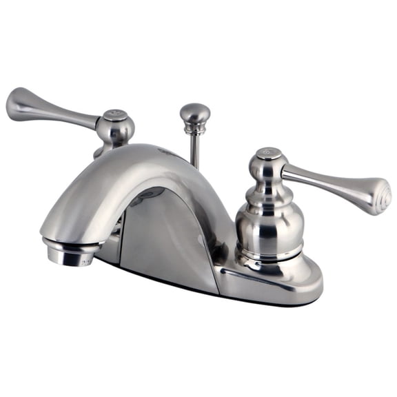 Kingston Brass GKB7648BL Water Saving English Country Centerset Lavatory Faucet, Satin Nickel