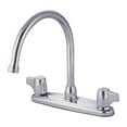 thumbnail image 1 of Kingston Brass GKB771 Water Saving Vista Centerset Kitchen Faucet with Canopy Handles, Chrome, 1 of 2