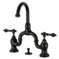 thumbnail image 1 of Kingston Brass GKB945AX Water Saving Magellan Mini Widespread Mounted Lavatory Faucet, Oil Rubbed Bronze, 1 of 2