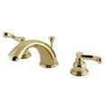 thumbnail image 1 of Kingston Brass GKB962FL Widespread Bathroom Faucet, Polished Brass, 1 of 2