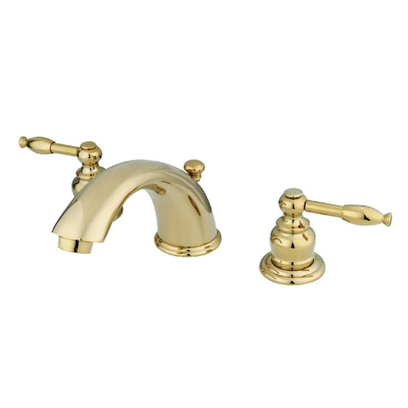 Kingston Brass GKB962KL Widespread Bathroom Faucet, Polished Brass