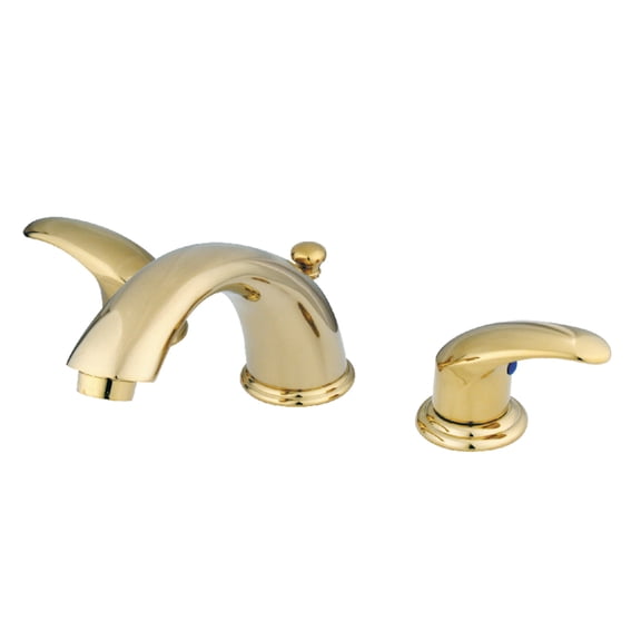 Kingston Brass GKB962LL Widespread Bathroom Faucet, Polished Brass