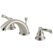 Kingston Brass GKB968FL Widespread Bathroom Faucet, Brushed Nickel