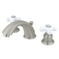 thumbnail image 1 of Kingston Brass GKB968PX Widespread Bathroom Faucet, Brushed Nickel, 1 of 2