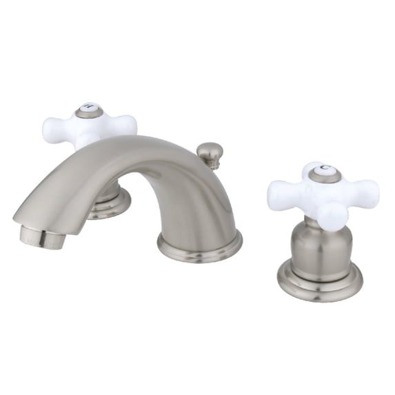 Kingston Brass GKB968PX Widespread Bathroom Faucet, Brushed Nickel