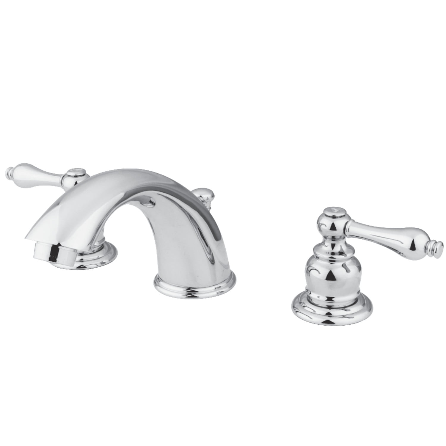 Kingston Brass GKB971AL Widespread Bathroom Faucet, Polished Chrome
