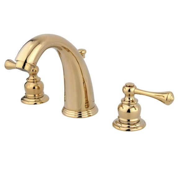 Kingston Brass GKB982BL Widespread Bathroom Faucet, Polished Brass