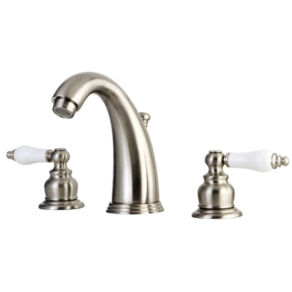Kingston Brass GKB988PL Widespread Bathroom Faucet, Brushed Nickel